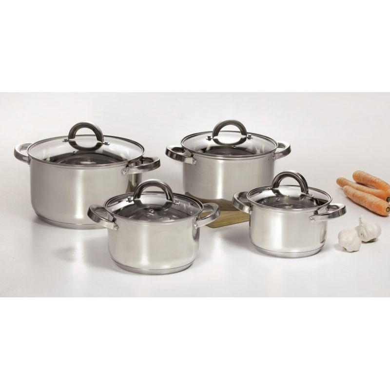 Casa si Gradina/Bucatarie si vesela/Vase pentru gatit/Oale si cratite - Set oale inox AMBITION Berry, 8 piese - Infinity.ro