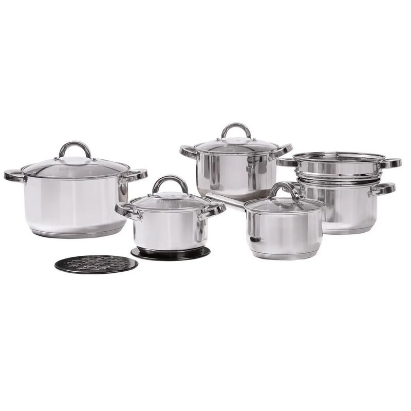 Casa si Gradina/Bucatarie si vesela/Vase pentru gatit/Oale si cratite - Set oale inox AMBITION Berry, 13 piese - Infinity.ro