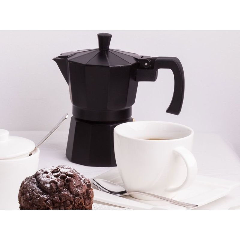 Casa si Gradina - Bucatarie si vesela - Vase pentru gatit - Espressoare pentru aragaz - Espressor aragaz, 6 cesti, 300ml, aluminiu, DOMOTTI Negra - Infinity.ro