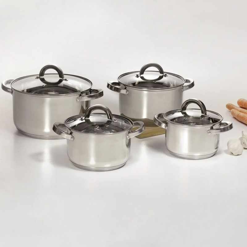 Casa si Gradina/Bucatarie si vesela/Vase pentru gatit/Oale si cratite - Set oale inox AMBITION Berry, 13 piese - Infinity.ro