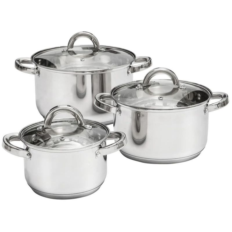 Casa si Gradina/Bucatarie si vesela/Vase pentru gatit/Oale si cratite - Set oale inox AMBITION Berry, 13 piese - Infinity.ro