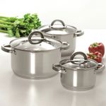 Casa si Gradina/Bucatarie si vesela/Vase pentru gatit/Oale si cratite - Set oale inox AMBITION Berry, 13 piese - Infinity.ro
