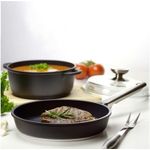 Casa si Gradina - Bucatarie si vesela - Vase pentru gatit - Oale si cratite - Oala cu capac 24cm, 4.2L, invelis Teflon Platinum Plus, AMBITION Taurus - Infinity.ro