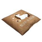 Casa si Gradina - Textile si covoare - Perne si pilote - Perne decorative - Pernuta unicorn culoarea crem 40x40 cm - Infinity.ro