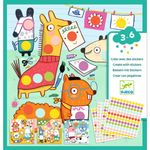 Jucarii, Copii si Bebe - Jucarii si jocuri - Jucarii & jocuri educative - Seturi de artizanat - Set creativ cu autocolante Djeco, Buline colorate - Infinity.ro