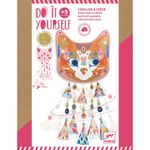 Jucarii, Copii si Bebe - Jucarii si jocuri - Jucarii & jocuri educative - Seturi de artizanat - Set DIY Djeco, Mobil cu clopotei si sclipici- Pisicuta - Infinity.ro