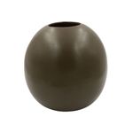 Casa si Gradina - Decoratiuni - Obiecte decorative - Vaze si boluri decorative - Vaza kaki decorativa din portelan 10x17,5cm - Infinity.ro