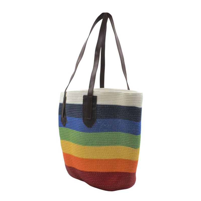 Fashion, accesorii si bijuterii - Femei - Accesorii femei - Genti si rucsacuri femei - Geanta de plaja cu dungi colorate - Infinity.ro