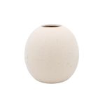 Casa si Gradina - Decoratiuni - Obiecte decorative - Vaze si boluri decorative - Vaza bej decorativa portelan 12x12 cm - Infinity.ro