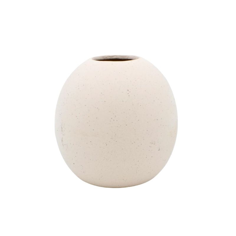 Casa si Gradina - Decoratiuni - Obiecte decorative - Vaze si boluri decorative - Vaza bej decorativa portelan 12x12 cm - Infinity.ro