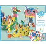 Jucarii, Copii si Bebe - Jucarii si jocuri - Jucarii & jocuri educative - Seturi de artizanat - Set creativ Djeco, Animale 3D - Infinity.ro