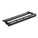 PC, gaming si accesorii - Retelistica - Cabluri si accesorii - Patch Panel 1U'UTP cat5e'24 porturi RJ45 - ASYTECH Networking ASY-PP-UTP5E-24 - Infinity.ro