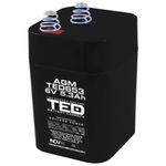 Casa si Gradina - Constructii - Scule electrice si accesorii - Acumulatori si incarcatoare scule electrice - Acumulator AGM VRLA 6 V 5.3 A dimensiuni 67 mm x 67 m m x h 97 mm - Infinity.ro