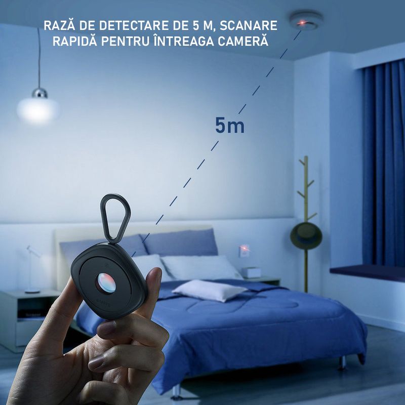 Laptop, Telefoane si Tablete - Wearables si gadgeturi - Gadgeturi - Dispozitive spionaj - Breloc detector camere ascunse, microfoane si reportofoane - Infinity.ro