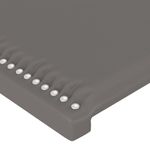 Casa si Gradina - Mobilier - Paturi si accesorii - Paturi - Cadru de pat cu tablie, gri, 160x200 cm, piele ecologica - Infinity.ro