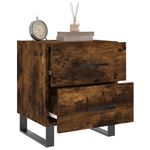 Casa si Gradina - Mobilier - Comode si corpuri - Noptiere - Noptiere, 2 buc., stejar fumuriu, 40x35x47,5 cm, lemn compozit - Infinity.ro