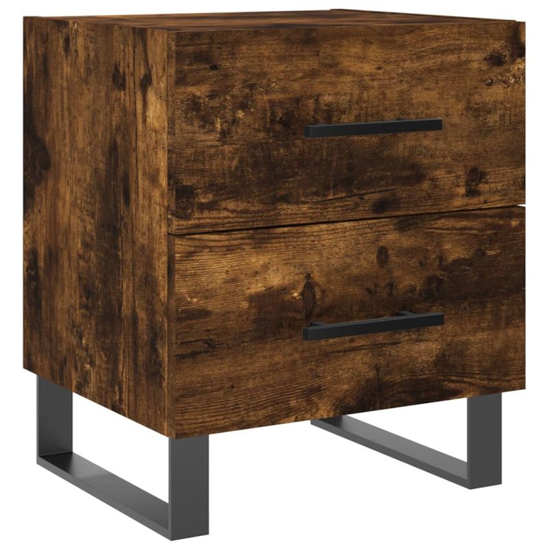 Casa si Gradina - Mobilier - Comode si corpuri - Noptiere - Noptiere, 2 buc., stejar fumuriu, 40x35x47,5 cm, lemn compozit - Infinity.ro