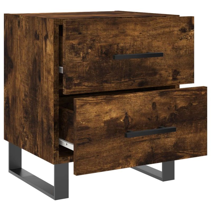 Casa si Gradina - Mobilier - Comode si corpuri - Noptiere - Noptiere, 2 buc., stejar fumuriu, 40x35x47,5 cm, lemn compozit - Infinity.ro