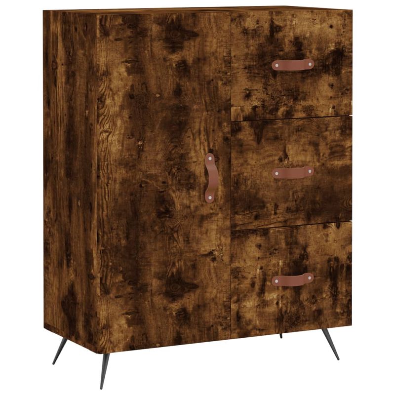 Casa si Gradina - Mobilier - Comode si corpuri - Corpuri bucatarie - Dulap inalt, stejar fumuriu, 69,5x34x180, lemn compozit - Infinity.ro