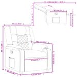 Casa si Gradina - Mobilier - Scaune si fotolii - Fotolii - Fotoliu rabatabil, gri, piele ecologica - Infinity.ro