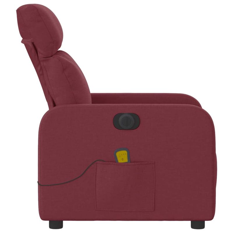 Ingrijire personala si Cosmetice - Sanatate si wellness - Articole wellness - Fotolii de masaj - Fotoliu electric de masaj rabatabil, rosu vin, textil - Infinity.ro