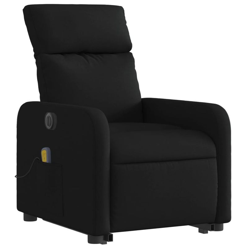 Ingrijire personala si Cosmetice - Sanatate si wellness - Articole wellness - Fotolii de masaj - Fotoliu electric de masaj rabatabil cu ridicare, negru, textil - Infinity.ro