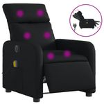 Ingrijire personala si Cosmetice - Sanatate si wellness - Articole wellness - Fotolii de masaj - Fotoliu electric de masaj rabatabil, negru, piele ecologica - Infinity.ro