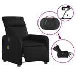 Ingrijire personala si Cosmetice - Sanatate si wellness - Articole wellness - Fotolii de masaj - Fotoliu electric de masaj rabatabil, negru, piele ecologica - Infinity.ro