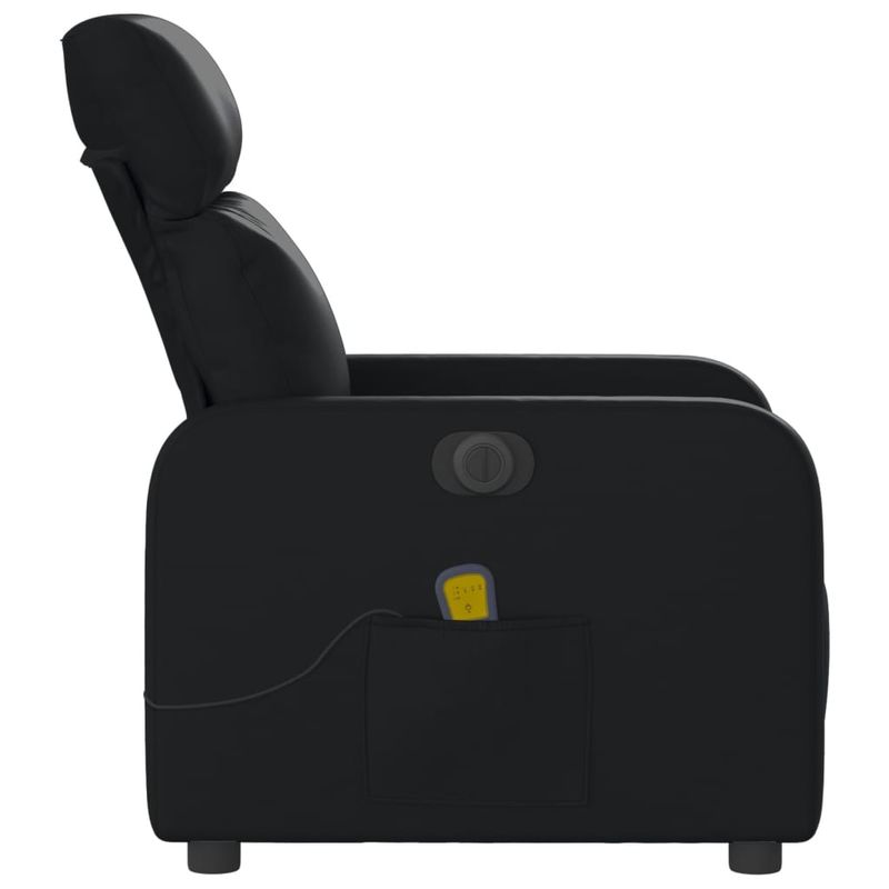 Ingrijire personala si Cosmetice - Sanatate si wellness - Articole wellness - Fotolii de masaj - Fotoliu electric de masaj rabatabil, negru, piele ecologica - Infinity.ro