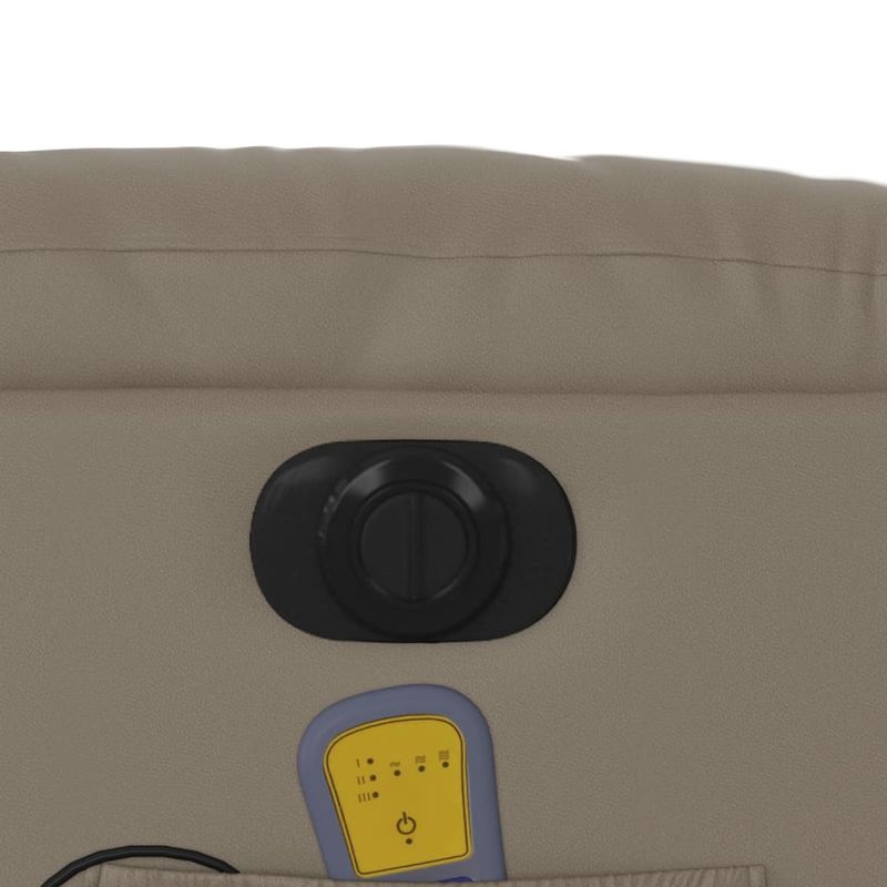 Casa si Gradina - Mobilier - Scaune si fotolii - Fotolii - Fotoliu electric masaj rabatabil cu ridicare, cappuccino - Infinity.ro