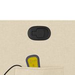 Ingrijire personala si Cosmetice - Sanatate si wellness - Articole wellness - Fotolii de masaj - Fotoliu masaj rabatabil cu ridicare, crem, material textil - Infinity.ro