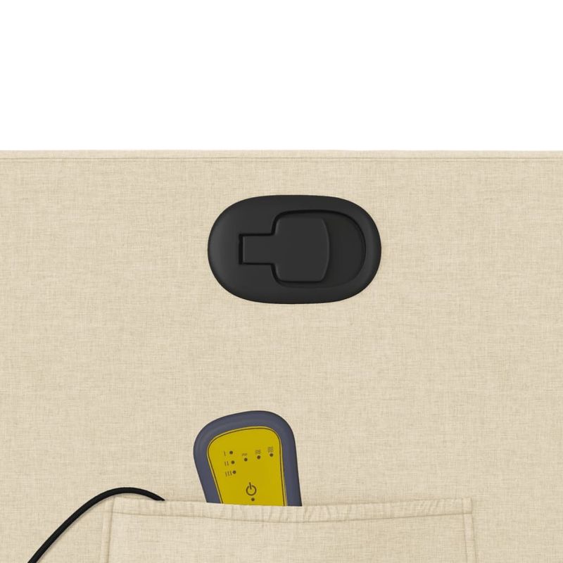 Ingrijire personala si Cosmetice - Sanatate si wellness - Articole wellness - Fotolii de masaj - Fotoliu masaj rabatabil cu ridicare, crem, material textil - Infinity.ro