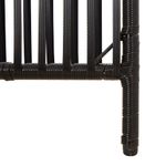 Casa si Gradina - Decoratiuni - Pereti despartitori si paravane - Separator de camera cu 6 panouri, negru, poliratan, model țesătură cu linii, mărime 294x180 cm - Infinity.ro