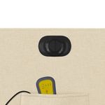 Ingrijire personala si Cosmetice - Sanatate si wellness - Articole wellness - Fotolii de masaj - Fotoliu electric de masaj rabatabil, crem, textil - Infinity.ro