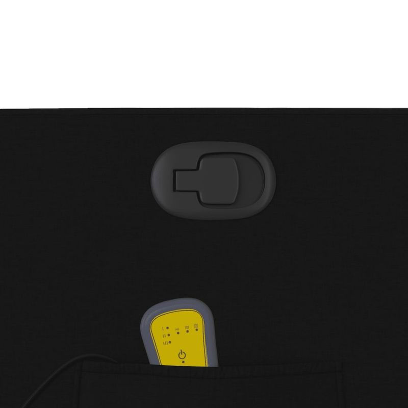 Ingrijire personala si Cosmetice - Sanatate si wellness - Articole wellness - Fotolii de masaj - Fotoliu rabatabil de masaj, cu ridicare, negru, material textil - Infinity.ro