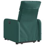 Ingrijire personala si Cosmetice - Sanatate si wellness - Articole wellness - Fotolii de masaj - Fotoliu rabatabil de masaj, cu ridicare, verde inchis, textil - Infinity.ro