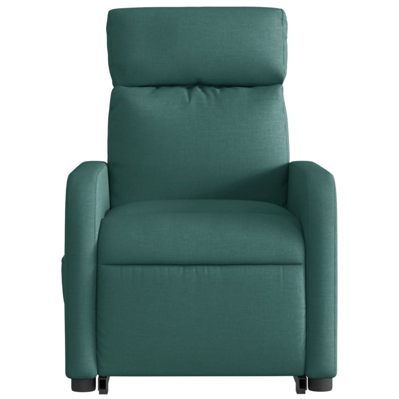 Ingrijire personala si Cosmetice - Sanatate si wellness - Articole wellness - Fotolii de masaj - Fotoliu rabatabil de masaj, cu ridicare, verde inchis, textil - Infinity.ro