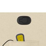 Ingrijire personala si Cosmetice - Sanatate si wellness - Articole wellness - Fotolii de masaj - Fotoliu masaj rabatabil cu ridicare, crem, material textil - Infinity.ro