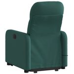 Ingrijire personala si Cosmetice - Sanatate si wellness - Articole wellness - Fotolii de masaj - Fotoliu rabatabil de masaj, cu ridicare, verde inchis, textil - Infinity.ro