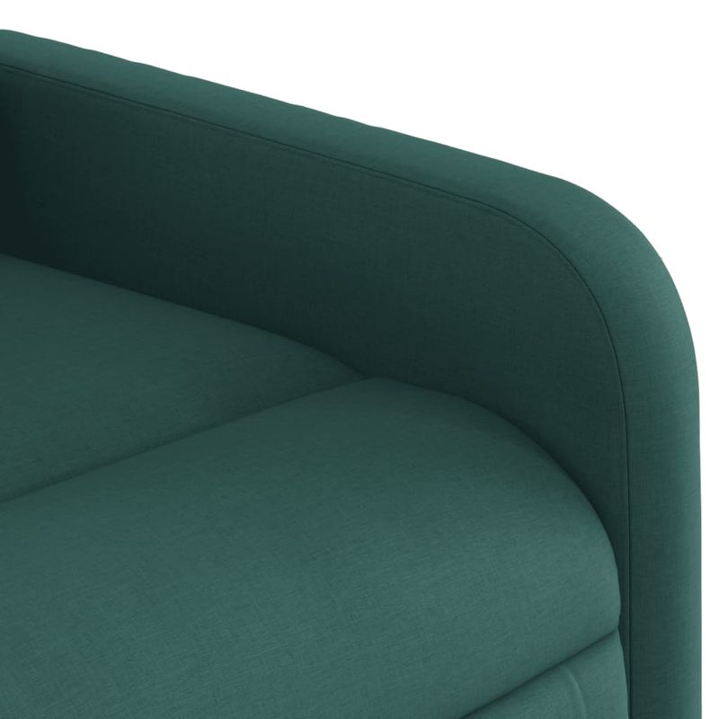 Ingrijire personala si Cosmetice - Sanatate si wellness - Articole wellness - Fotolii de masaj - Fotoliu rabatabil de masaj, cu ridicare, verde inchis, textil - Infinity.ro