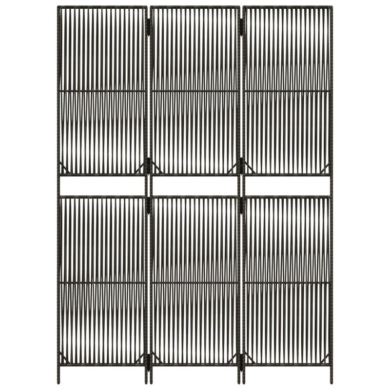 Casa si Gradina - Decoratiuni - Pereti despartitori si paravane - Separator de camera cu 3 panouri, poliratan, model țesătură cu linii, mărime 147x200 cm - Infinity.ro