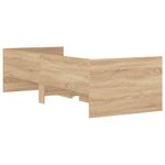Casa si Gradina - Mobilier - Paturi si accesorii - Paturi - Cadru pat cu sertare, stejar sonoma, 75x190 cm, mic single - Infinity.ro