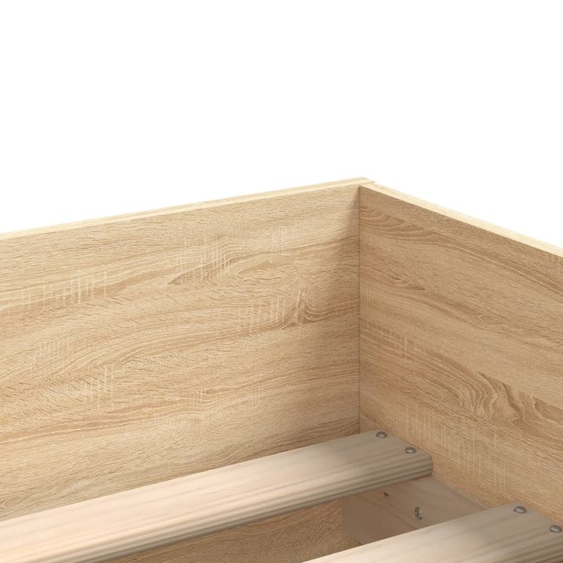 Casa si Gradina - Mobilier - Paturi si accesorii - Paturi - Cadru pat cu sertare, stejar sonoma, 75x190 cm, mic single - Infinity.ro