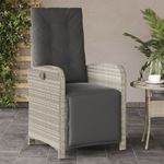Casa si Gradina - Gradina si terasa - Mobilier exterior - Scaune si sezlonguri gradina - Scaun de gradina rabarabil cu suport picioare,2 buc., poliratan - Infinity.ro