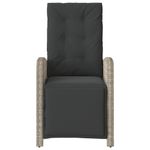 Casa si Gradina - Gradina si terasa - Mobilier exterior - Scaune si sezlonguri gradina - Scaun de gradina rabarabil cu suport picioare,2 buc., poliratan - Infinity.ro