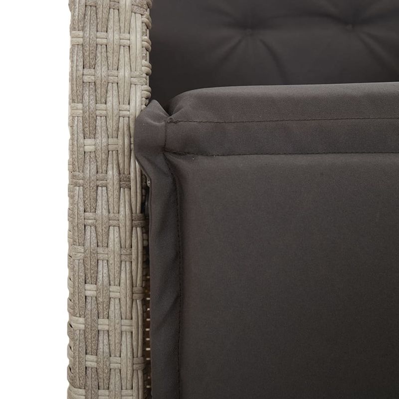 Casa si Gradina - Gradina si terasa - Mobilier exterior - Scaune si sezlonguri gradina - Scaun de gradina rabarabil cu suport picioare,2 buc., poliratan - Infinity.ro