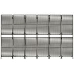 Casa si Gradina - Decoratiuni - Pereti despartitori si paravane - Separator de camera cu 6 panouri, poliratan, model țesătură cu linii, mărime 294x180 cm - Infinity.ro