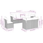 Casa si Gradina - Gradina si terasa - Mobilier exterior - Seturi mobila gradina - Set canapele de gradina cu perne, 8 piese, gri, poliratan - Infinity.ro