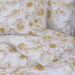 Casa si Gradina - Textile si covoare - Lenjerii de pat - Seturi de lenjerie - Set cu husa de pilota, alb si maro, 155x220 cm, bumbac - Infinity.ro