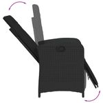 Casa si Gradina - Gradina si terasa - Mobilier exterior - Scaune si sezlonguri gradina - Scaun de gradina rabatabil cu suport picioare,2 buc., poliratan - Infinity.ro